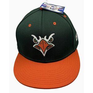Hudson Hawks Hat Cap A-Flex Large  Green Orange